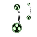Piercing do pupíku - banánek lesklý (fialový)