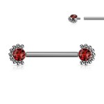 Piercing do bradavky z titanu (růžový)
