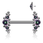 Piercing do bradavky z titanu (vitrail medium)