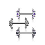 Piercing do bradavky z titanu (vitrail medium)