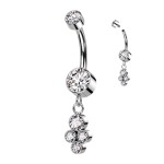 Piercing do pupíku - TITAN (růžový)