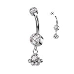 Piercing do pupíku - TITAN (čirý)