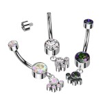 Piercing do pupíku - TITAN (čirý)