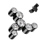 Náhradní ozdoba k dermálu TITAN, závit 1,6 mm (stříbrná)