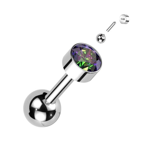 Cartilage/tragus piercing do ucha TITAN (vitrail medium)