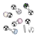 Cartilage/tragus piercing do ucha TITAN (vitrail medium)