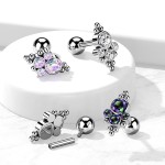 Cartilage/tragus piercing do ucha TITAN (vitrail medium)