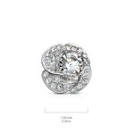 Microdermal - ozdobná část, čiré zirkony (gold)