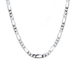 Stříbrný řetízek figaro střední 3,2 mm (55 cm)