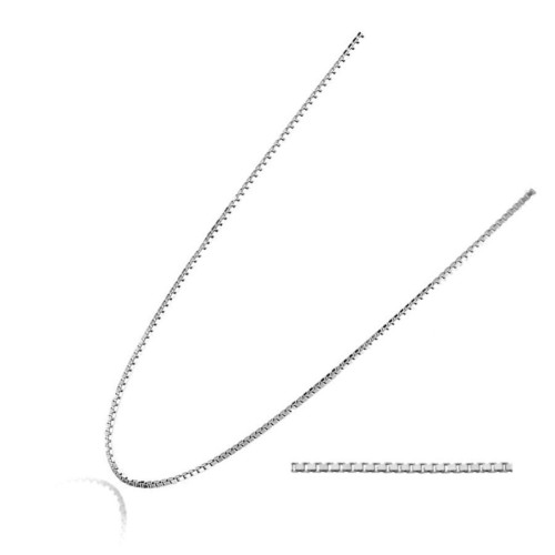 Stříbrný řetízek - čtvercový, tl. 0,6 mm (36 + 4 cm)