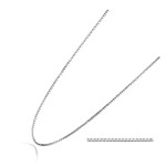 Stříbrný řetízek - čtvercový, tl. 0,6 mm (40 + 5 cm)