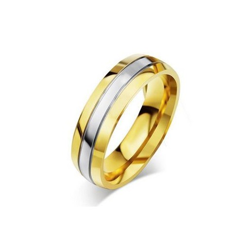 Ocelový prsten, šíře 6 mm, vel. 52