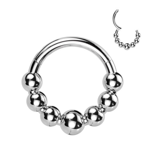 Segment kruh - helix / cartilage / tragus / septum piercing TITAN (1,2 x 10 mm)