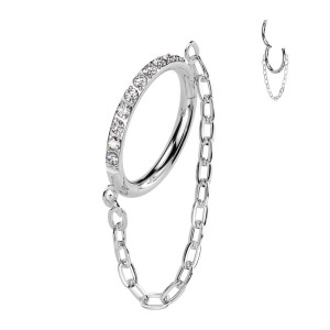 Segment kruh helix / cartilage / tragus / septum piercing TITAN