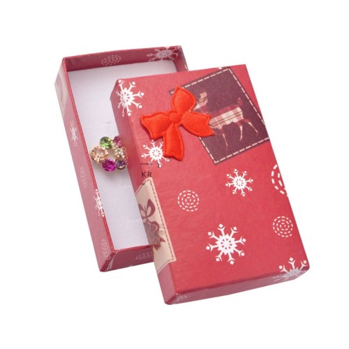 Vánoční dárková krabička na soupravu šperků