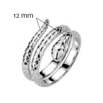 Ocelový prsten had (57)