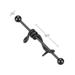 Industrial piercing - had černý