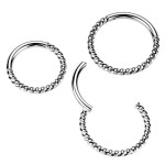Piercing segment kruh TITAN kroucený (1,2 x 8 mm)