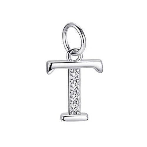 Stříbrný přívěsek - iniciála písmeno T