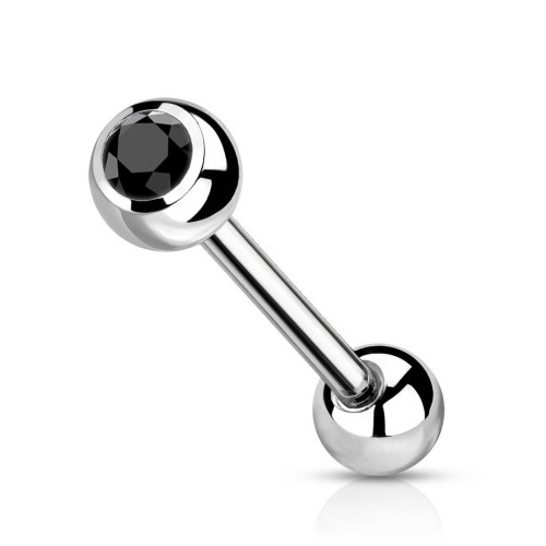 Piercing do jazyku TITAN (černá)