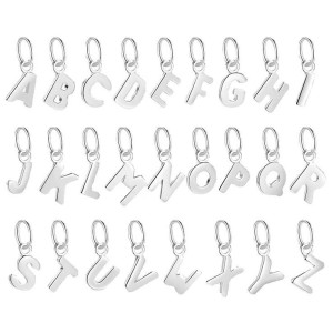 Drobný stříbrný přívěsek - iniciála písmeno