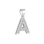 Stříbrný přívěsek - iniciála písmeno C