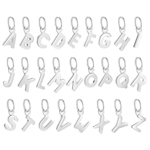 Drobný stříbrný přívěsek - iniciála písmeno