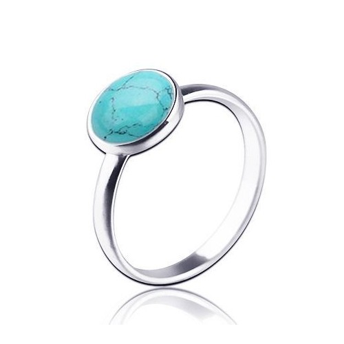 Stříbrný prsten Tyrkys (54)