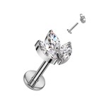 Piercing do brady - labreta TITAN (růžová)