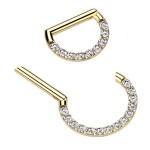 Piercing segment půlkruh TITAN (1,2 x 8 mm)