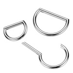 Piercing segment půlkruh TITAN (1,2 x 10 mm)