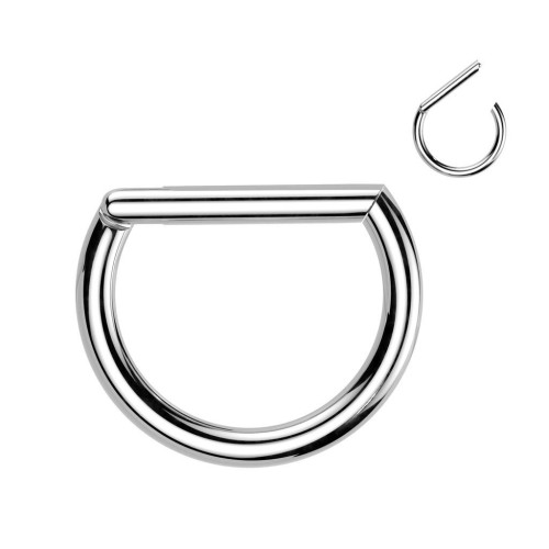 Piercing segment půlkruh TITAN (1,2 x 8 mm)