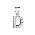 Stříbrný přívěsek - iniciála písmeno G