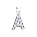 Stříbrný přívěsek - iniciála písmeno O