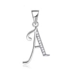 Stříbrný přívěsek - iniciála písmeno V