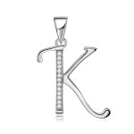 Stříbrný přívěsek - iniciála písmeno V