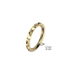 Piercing kruh segment zlacený 1,2 x 8 mm
