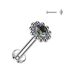 Piercing do brady / ucha TITAN (čirá 1,2 x 8 mm)