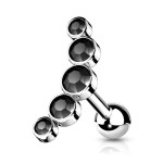 Cartilage piercing do ucha (tyrkysový)