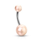 Piercing do pupíku perličky HWNSQ1479 černé
