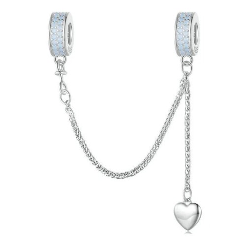 Stříbrný bezpečnostní řetízek na náramek