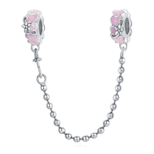 Stříbrný bezpečnostní řetízek na náramek