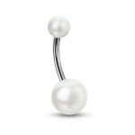Piercing do pupíku perličky HWNSQ1479 růžové