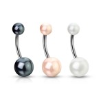 Piercing do pupíku perličky HWNSQ1479 růžové