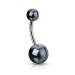 Piercing do pupíku perličky HWNSQ1479 bílé