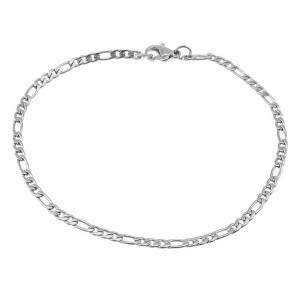 Pánský/dámský ocelový náramek figaro