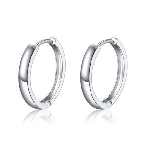 Stříbrné náušnice kroužky