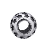 Navlékací ocelový přívěsek korálek s hvězdami