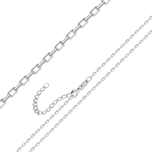 Dětský stříbrný řetízek očkový ANKER s prodloužením, tl. 1,5 mm (38 cm + 3 cm, 1,98 g)