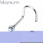 Piercing do nosu - TITAN (fialová)